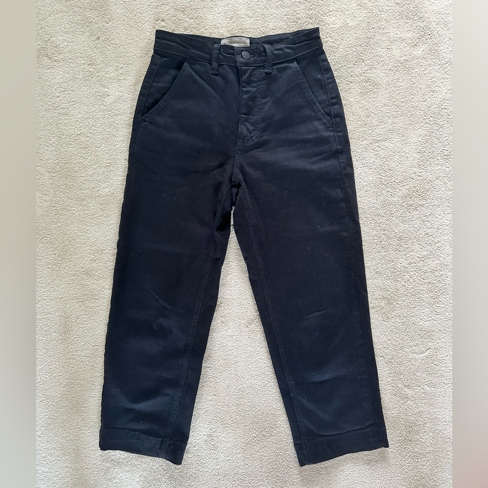 Everlane Straight Leg Crop pants in black